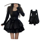 Layered Ruffle Gothic Dress for Kawaii Alternative Fashion