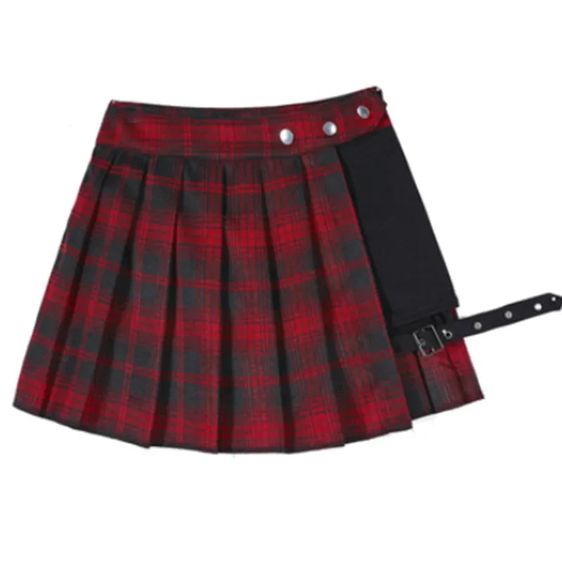 High Waist Utility Pocket Mini Skirt Punk Inspired Alternative Fashion Bottom