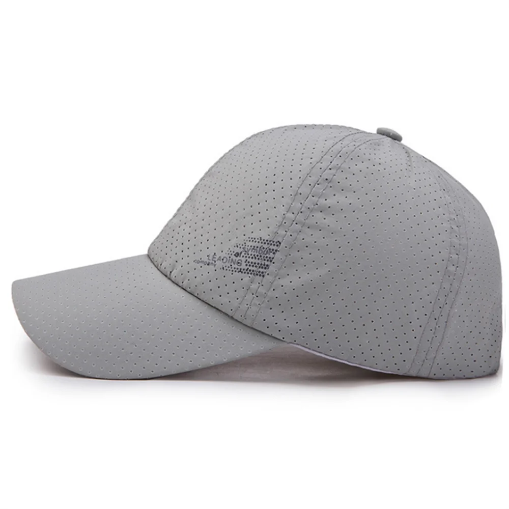 Unisex Quick Dry Baseball Cap with Adjustable Strap for Outdoor Sports and Everyday Wear