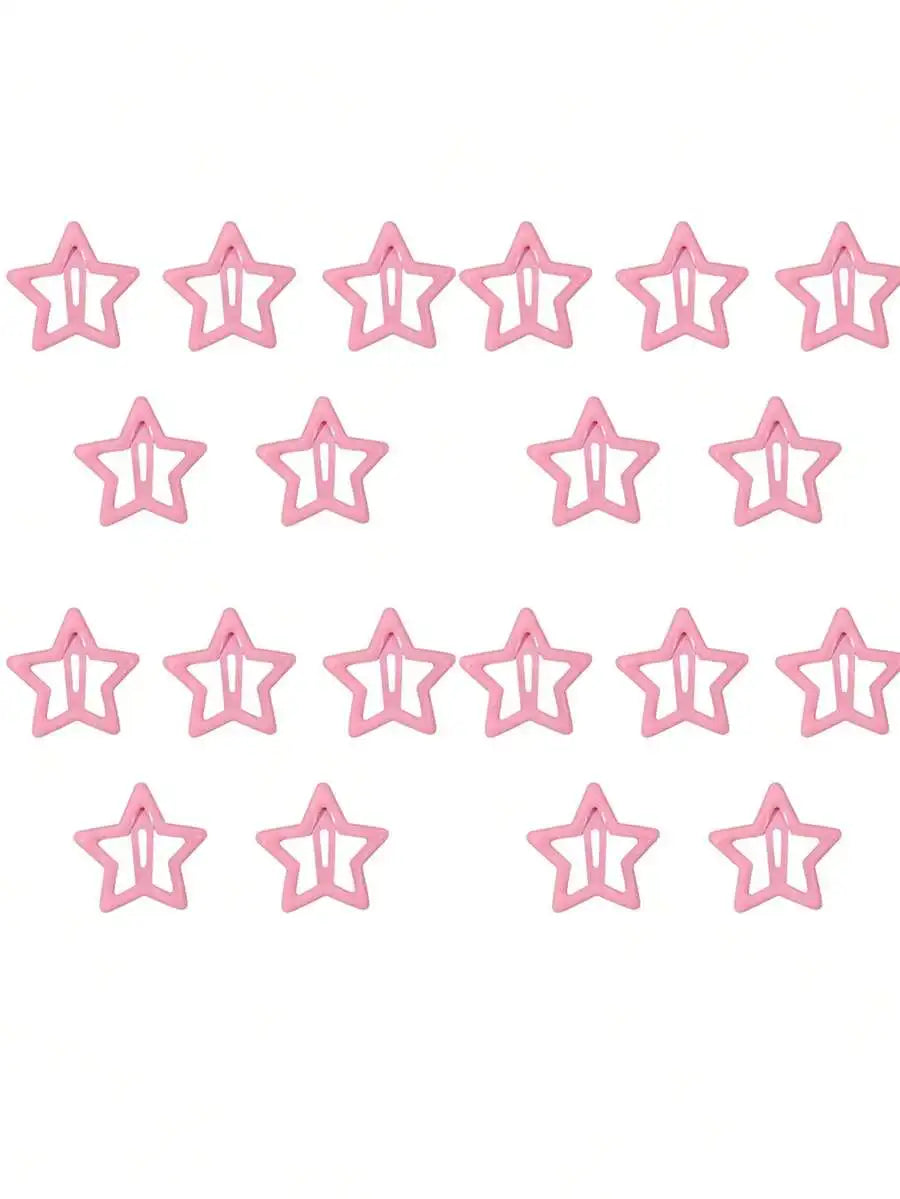 Y2K Star Hair Pin Set Celestial Alternative Fashion Accessories