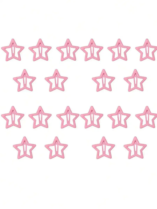 Y2K Star Hair Pin Set Celestial Alternative Fashion Accessories