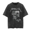 Retro Anime Goth Skull Illustration Tee with Distressed Streetwear Aesthetic