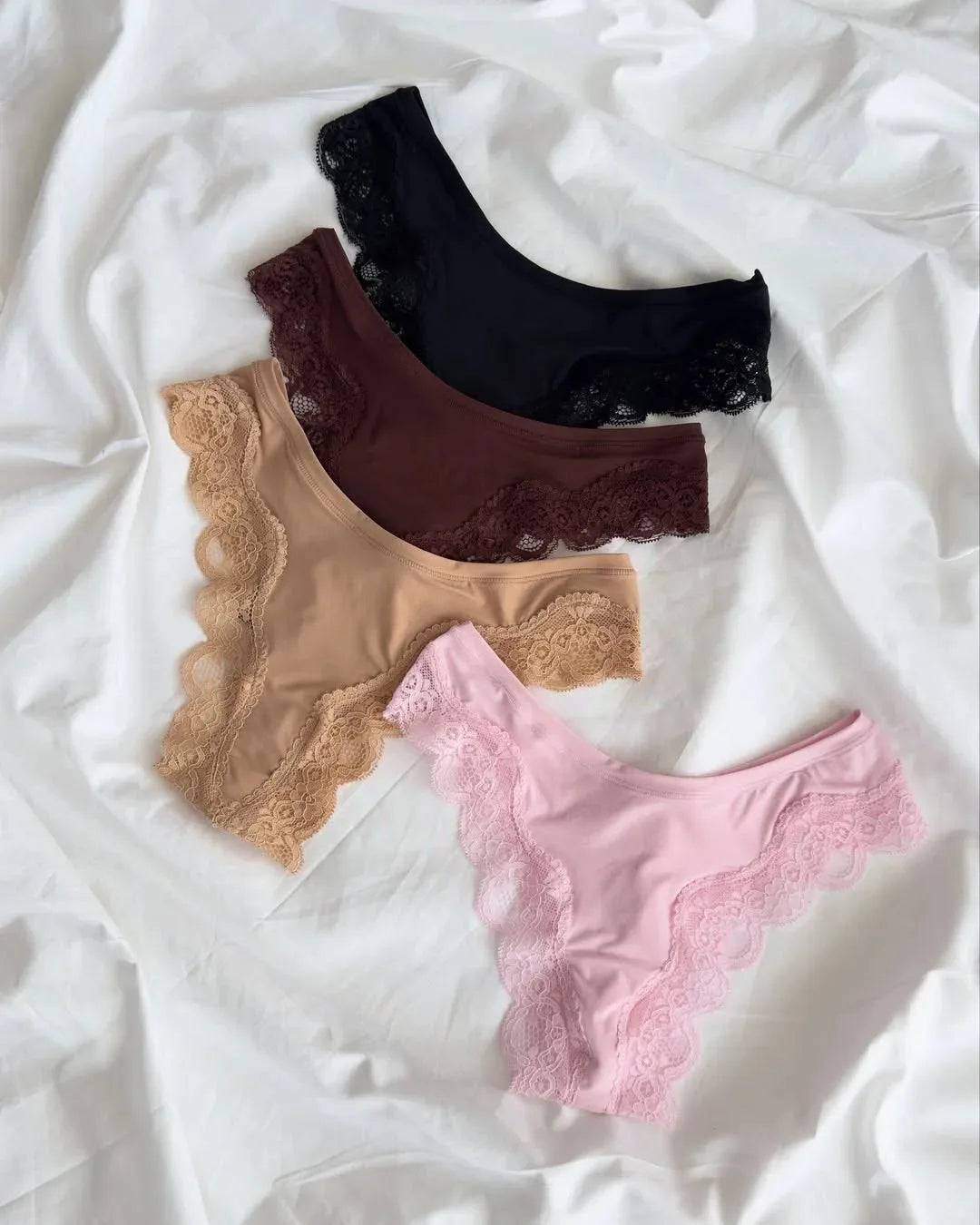 Rich Burgundy Lace-Trimmed Plunge Bralette and Lounge Short Set