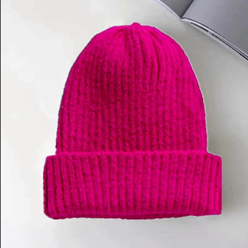 Soft Acrylic Ribbed Knit Beanie for Everyday Casual Streetwear Winter Fashion and Comfort