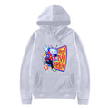 Oversized Cartoon Style Graphic Hoodie with Contemporary Streetwear Artwork