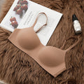 Seamless Wire-Free Molded Bra with Double-Strap Detailing