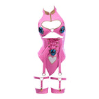 Women's Halter Cutout Bodysuit Set with Matching Gloves, Leg Bands and Coordinated Accessories