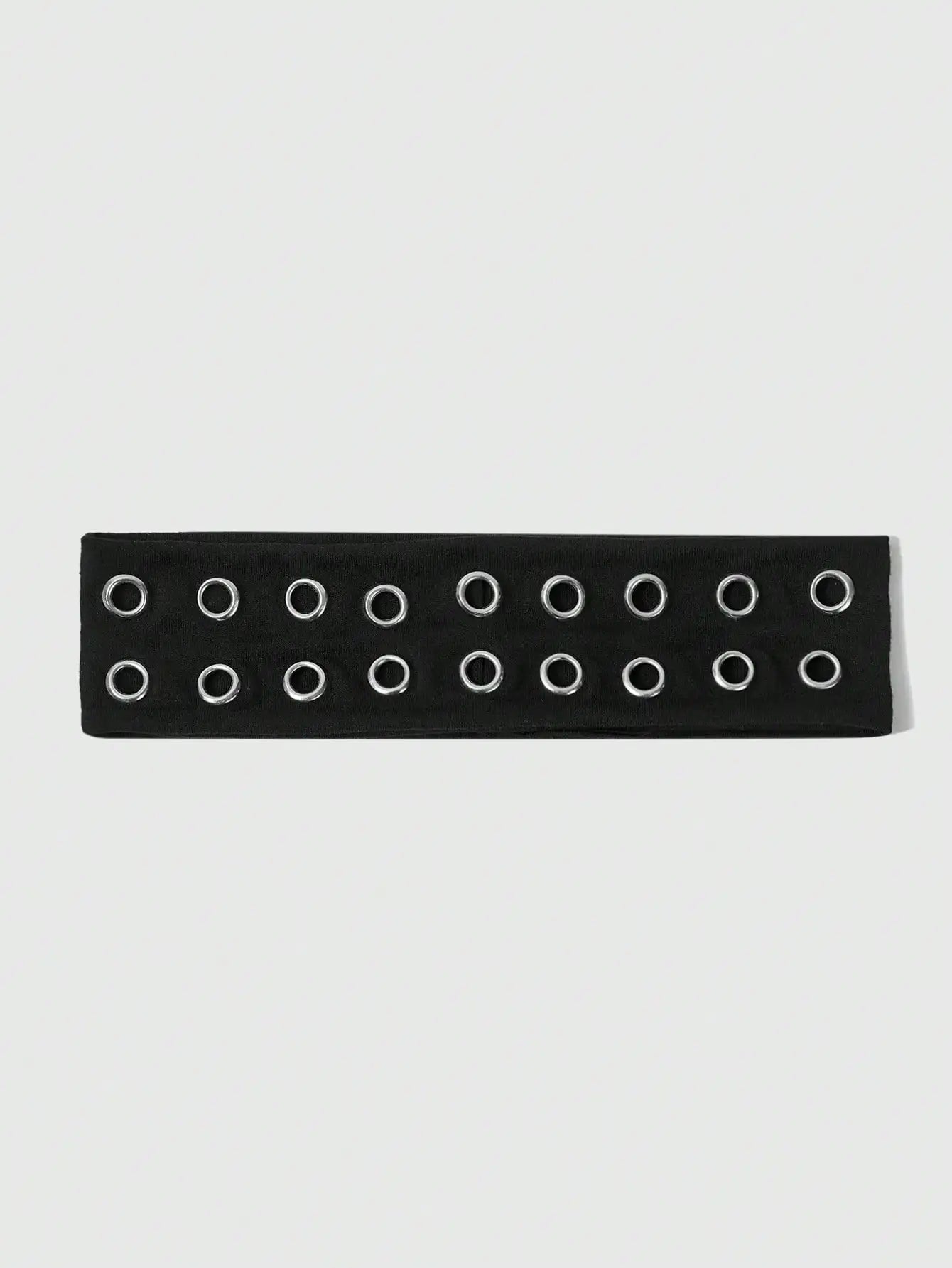 Grommet Detail Headband Punk Alternative Streetwear Hair Accessory