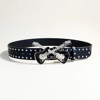 Guitar Accent Waist Belt for Gothic Punk Y2K Alternative Fashion