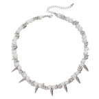 Pearl Inspired Choker Necklace for Grunge Gothic and Streetwear Fashion
