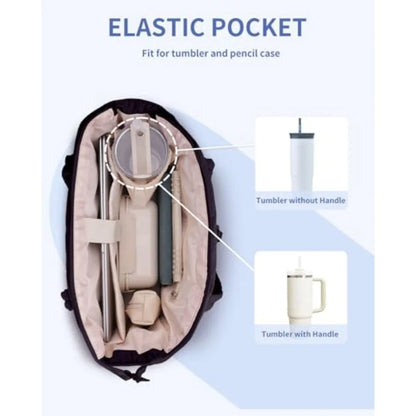 Large Capacity Puffer Tote Bag with Utility Travel Organization