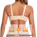 Six-Piece Wire-Free T-Shirt Bra Set with Lace Trim and Center Tassel