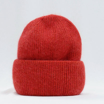 Soft Rabbit Fur Knit Beanie for Everyday Casual Outdoor Winter Fashion and Comfort Style