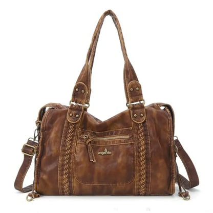 Oversized Vegan Leather Hobo Bag with Slouchy Everyday Shoulder Design