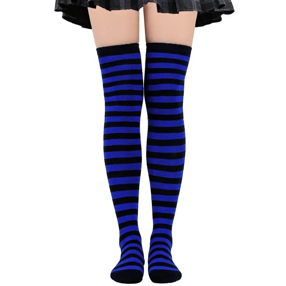 Polka Dot Over-the-Knee Socks with Soft Jacquard Knit for Casual Y2K Fashion