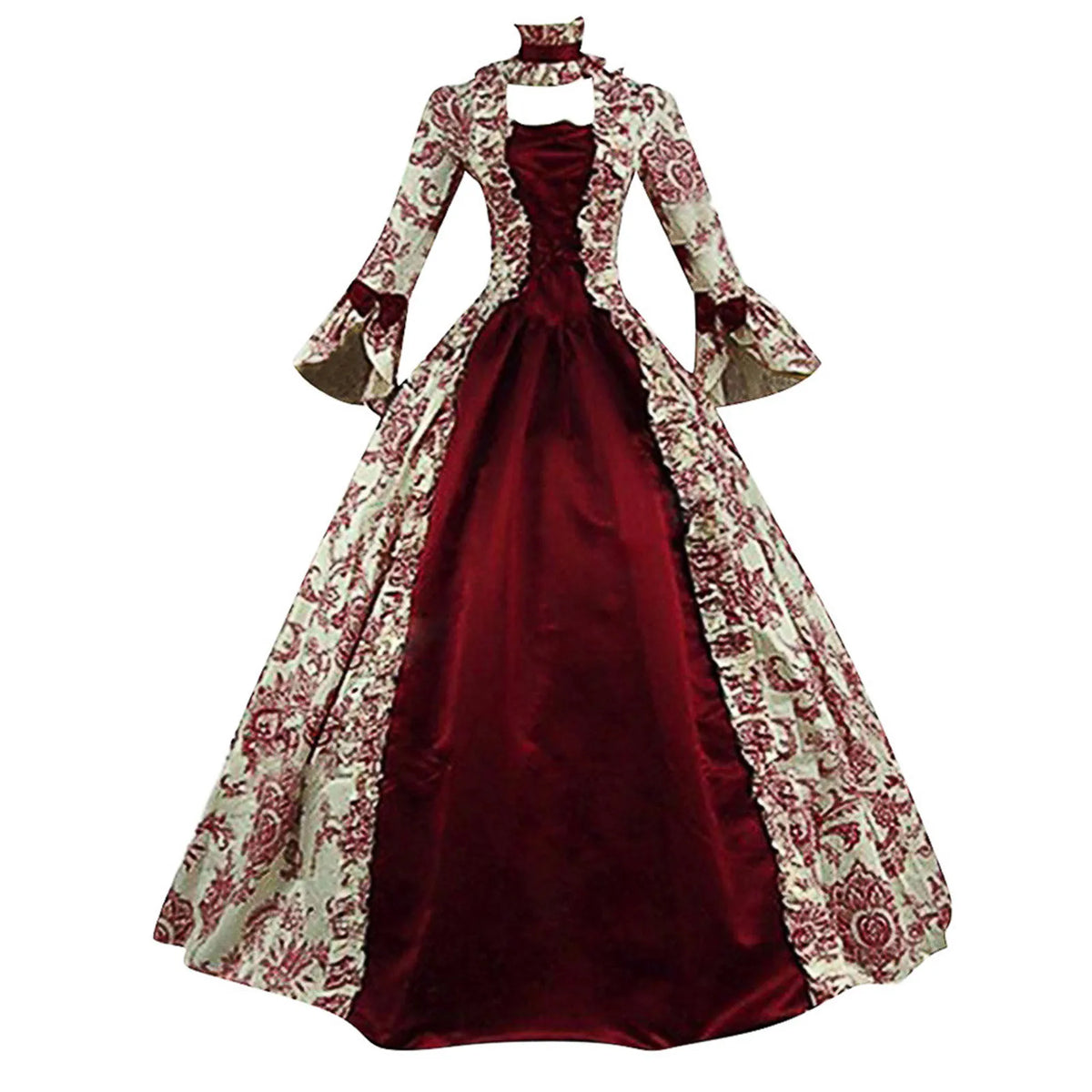 Victorian Royal Gothic Gown with Elegant Vintage Alternative Fashion Style - BigCat Streetwear