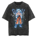 Retro Anime Cyber Warrior Oversized Streetwear Graphic Cotton T-Shirt