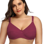 Full-Coverage Unlined Underwire Minimizer Bra with Delicate Bow Detail