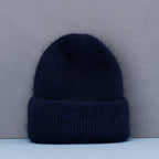 Soft Rabbit Fur Knit Beanie for Everyday Casual Outdoor Winter Fashion and Comfort Style