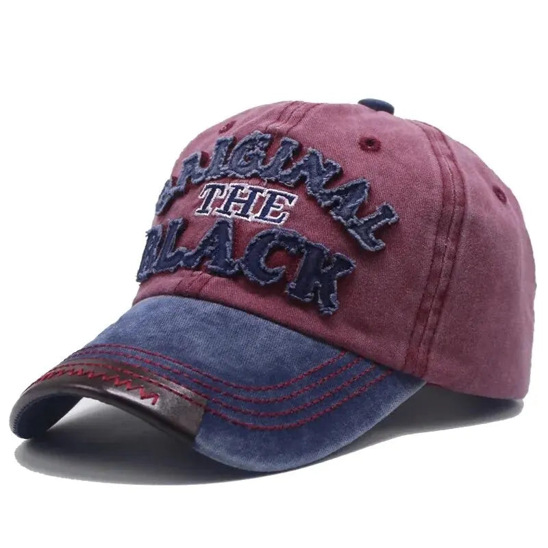 Unisex Vintage Washed Baseball Cap with Embroidered Detail for Everyday Casual Streetwear Style