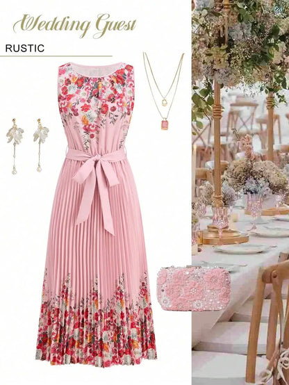 Vintage Floral Midi Dress with Soft Gothic Coquette Fashion Aesthetic