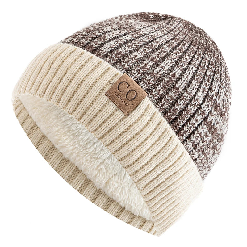 Fleece Lined Acrylic Ribbed Knit Beanie for Everyday Winter Streetwear and Outdoor Comfort