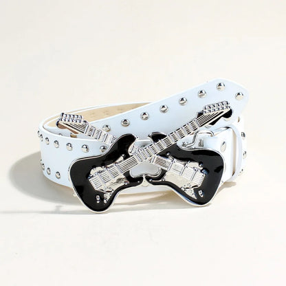 Guitar Accent Waist Belt for Gothic Punk Y2K Alternative Fashion