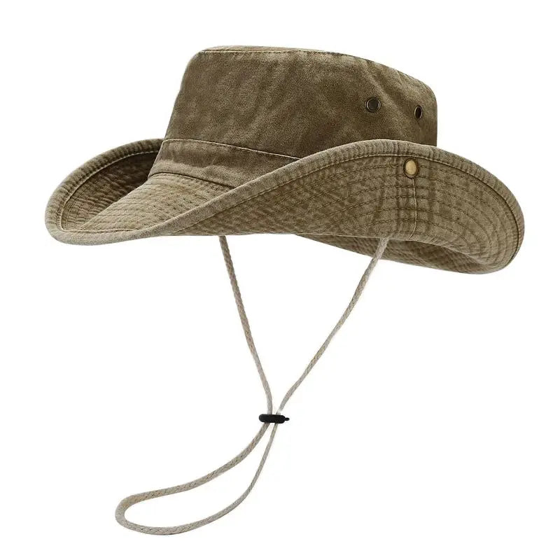 Classic Cotton Bucket Hat with Wide Brim for Casual Travel and Everyday Outdoor Wear