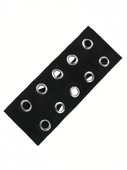 Grommet Detail Headband Punk Alternative Streetwear Hair Accessory