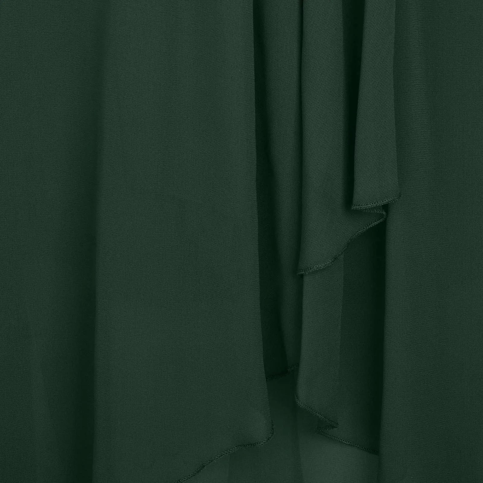 Textured Tea Length Dress With Soft Volume And Refined Drape