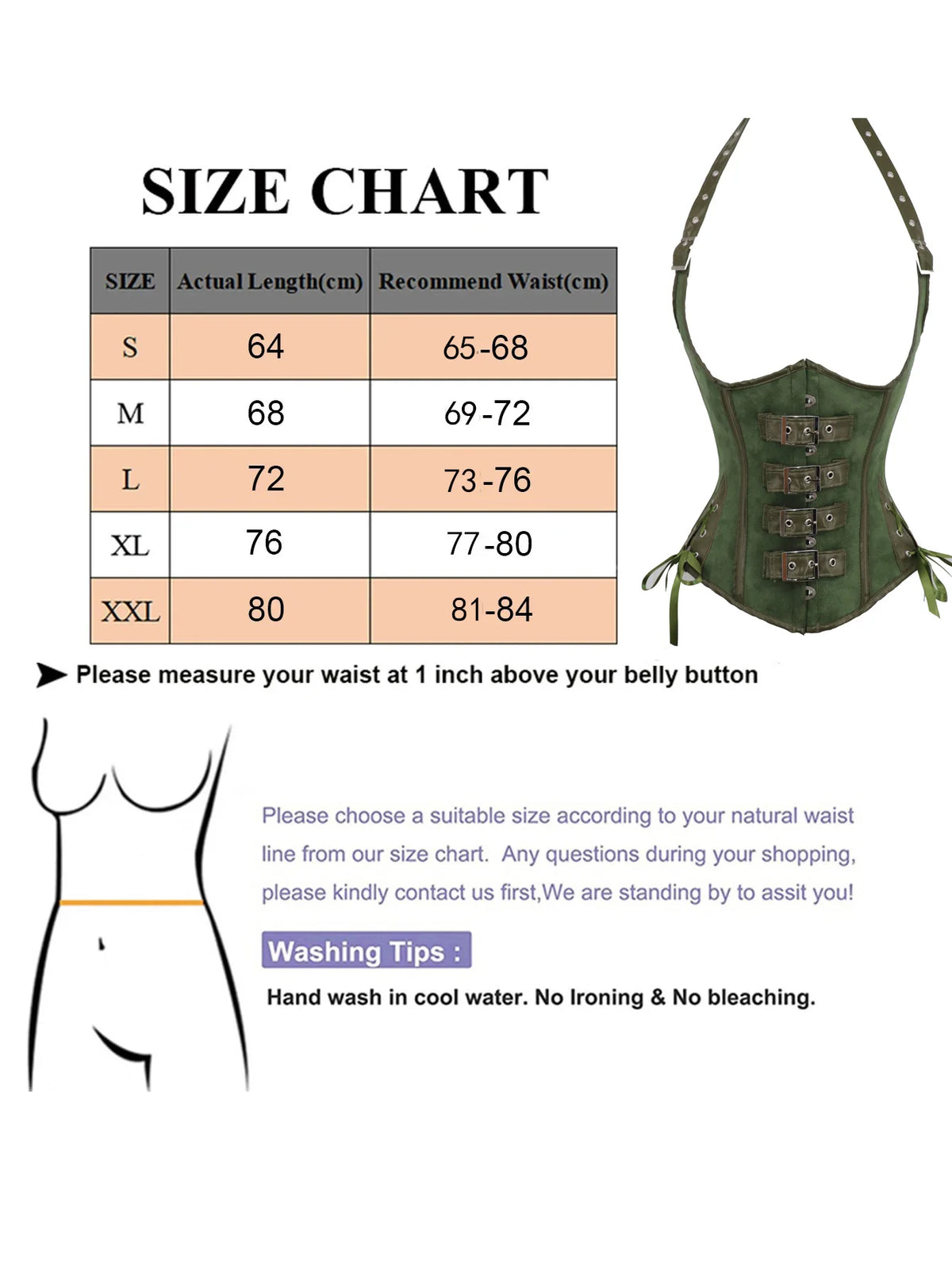 Black Faux Leather Halter Underbust Corset with Heavy-Duty Buckles and Ribbon Lacing