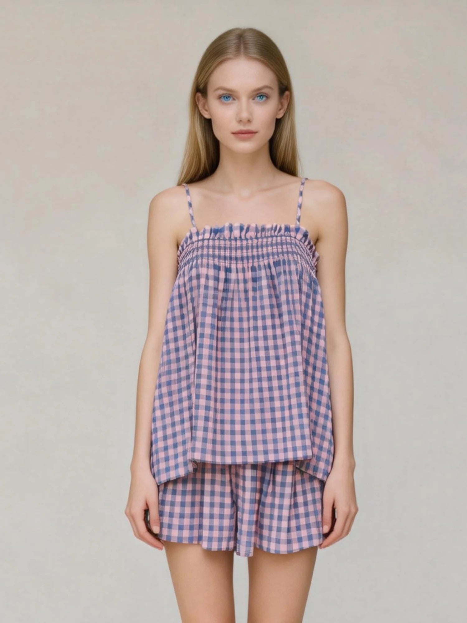 Women's Floral Print Cami and Shorts Co-Ord Set Relaxed Summer Outfit