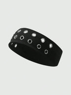 Grommet Detail Headband Punk Alternative Streetwear Hair Accessory
