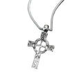 Vintage Gothic Celtic Cross Pendant Necklace with Intricate Alternative Symbolic Detailing