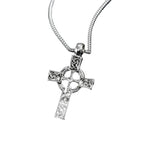 Vintage Gothic Celtic Cross Pendant Necklace with Intricate Alternative Symbolic Detailing