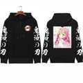 Kawaii Manga Zip Hoodie with Japanese Streetwear Aesthetic