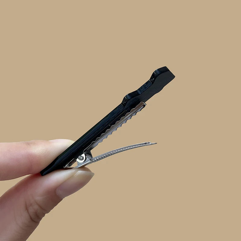 Cyber Grunge Graphic Hair Clip Set Alternative Streetwear Statement Accessories