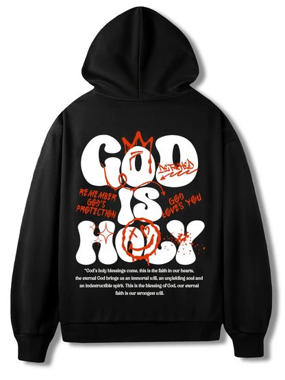 Anime-Inspired Typography Hoodie with Bold Manga Streetwear Aesthetic