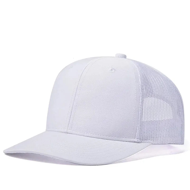 Unisex Breathable Trucker Baseball Cap with Mesh Back for Casual Outdoor Everyday Wear
