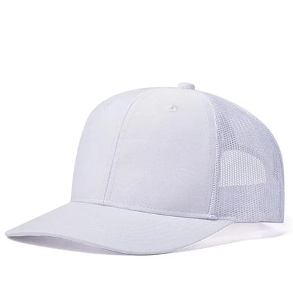 Unisex Breathable Trucker Baseball Cap with Mesh Back for Casual Outdoor Everyday Wear