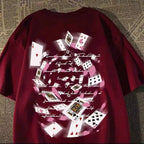Retro Graphic Streetwear Cotton T-Shirt With Playful Print Artwork Design