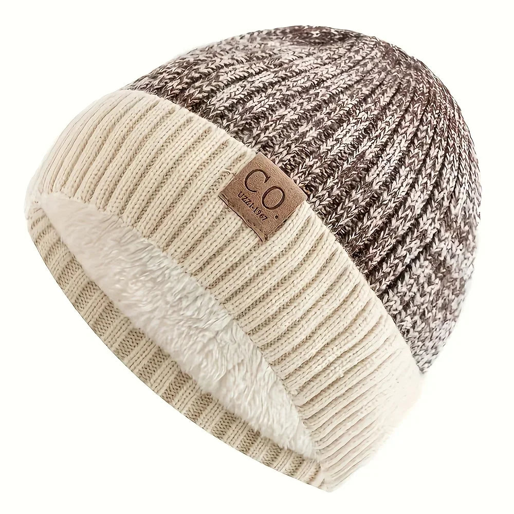 Brimless Ribbed Polyester Knit Beanie for Everyday Winter Casual Streetwear and Travel Comfort