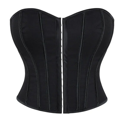 Strapless Corset Top with Structured Boning and Sculpted Waist Silhouette