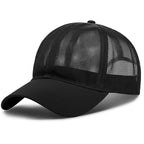 Unisex Breathable Full Mesh Baseball Cap with Adjustable Fit for Outdoor Sports and Travel
