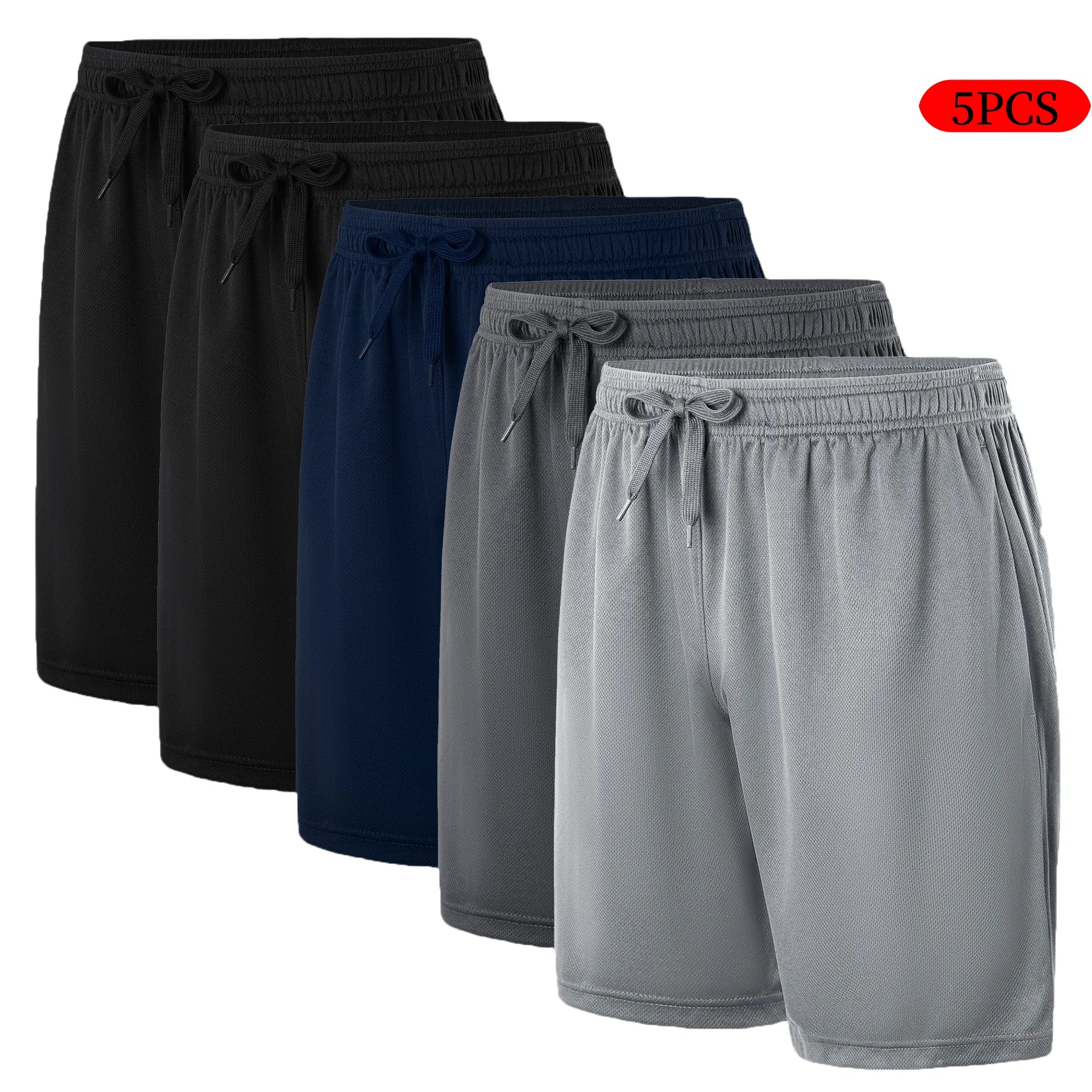 Men's Athletic Drawstring Shorts with Breathable Fabric and Everyday Casual Comfort