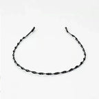 Minimalist Wavy Metal Headband Alternative Streetwear Hair Accessory