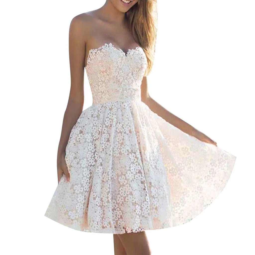 Lace Embroidered Romantic Alternative Mini Dress