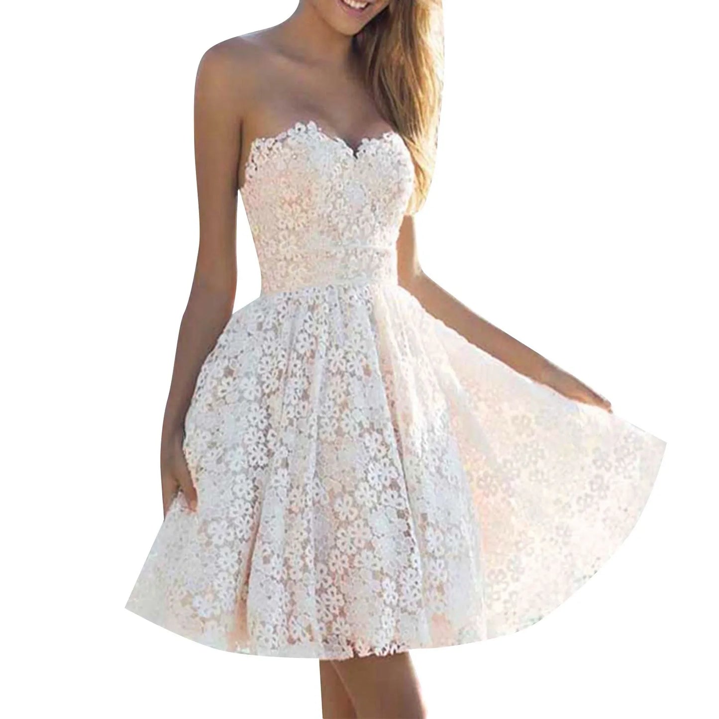 Lace Embroidered Romantic Alternative Mini Dress