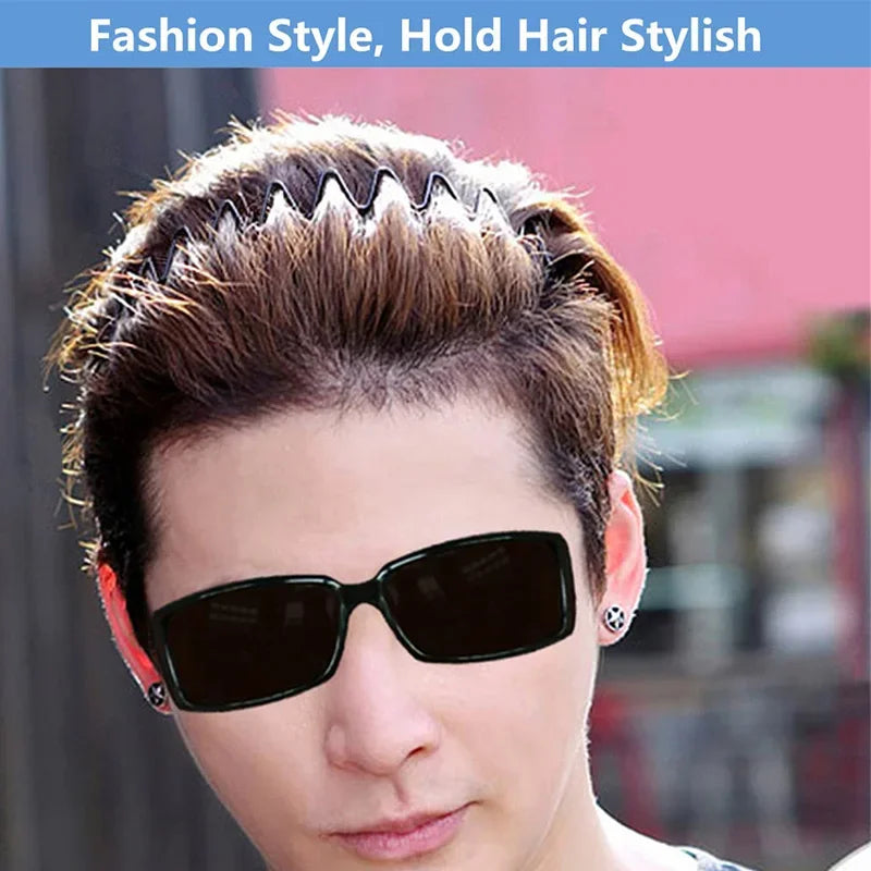 Minimalist Wavy Metal Headband Alternative Streetwear Hair Accessory