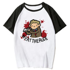 Chaos Mood Anime Raglan Oversized Casual Cotton Streetwear T-Shirt
